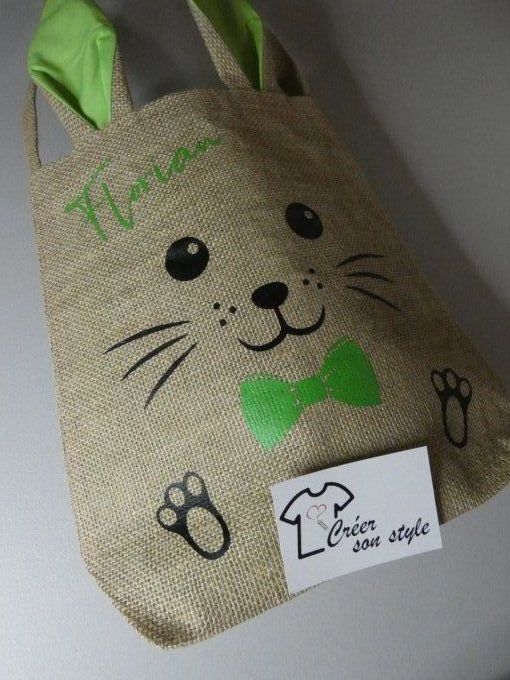 sac lapin vert clair